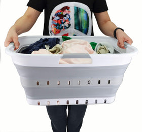 SAMMART 42L versatile use for laundry, toys, or car trunk storage.