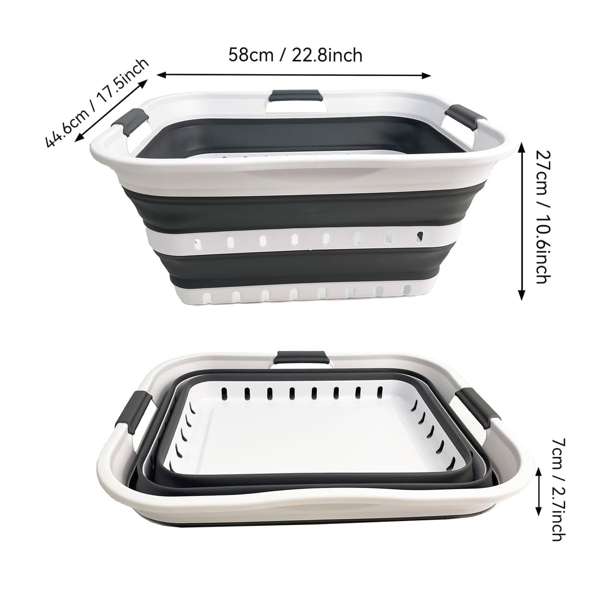 SAMMART 42L versatile uses for laundry, toys, and car trunk storage