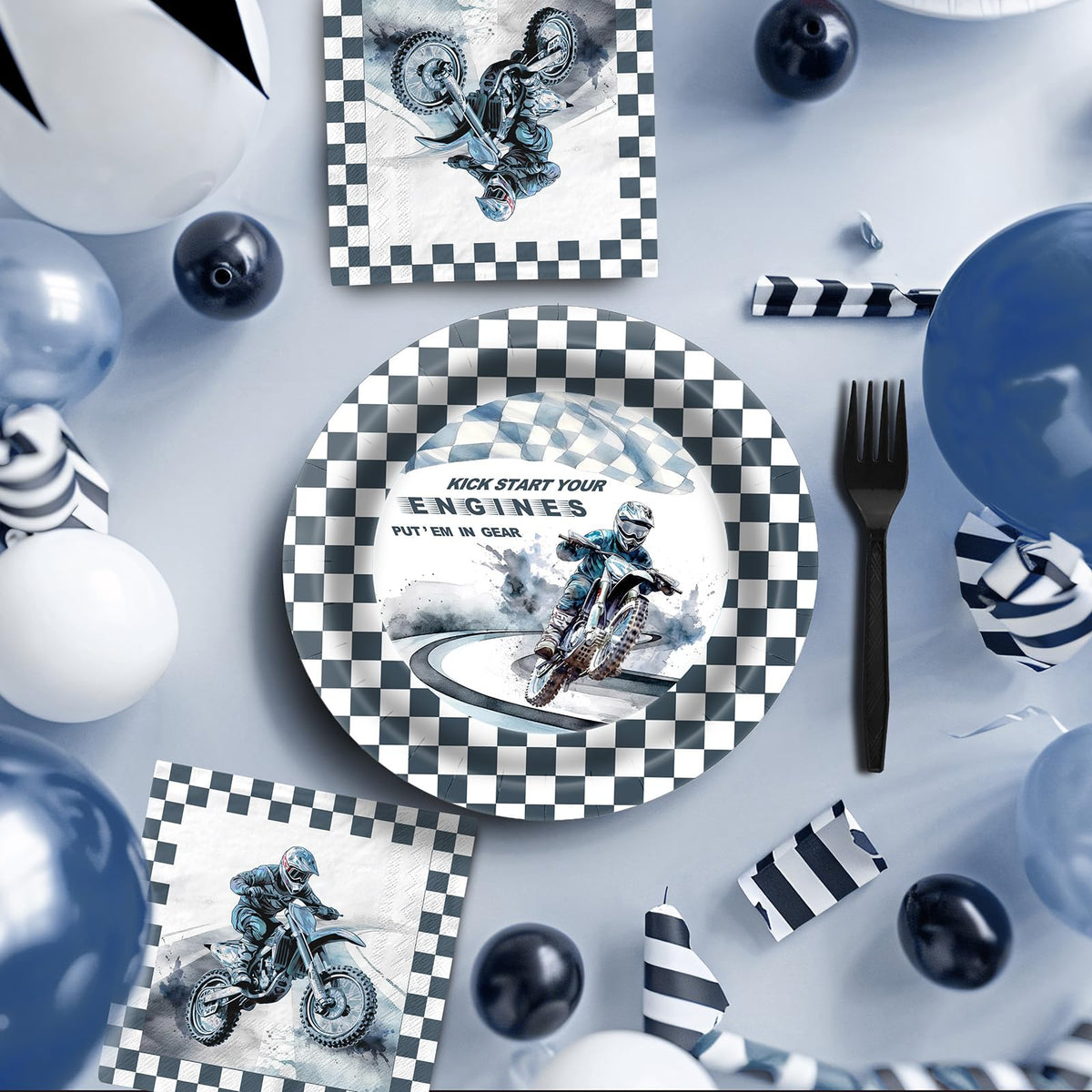 SamPartyShop off-road birthday decor captures track-ready atmosphere for guests