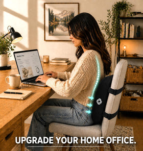 Samsonite Lumbar Pillow in car seat reduces fatigue during drives