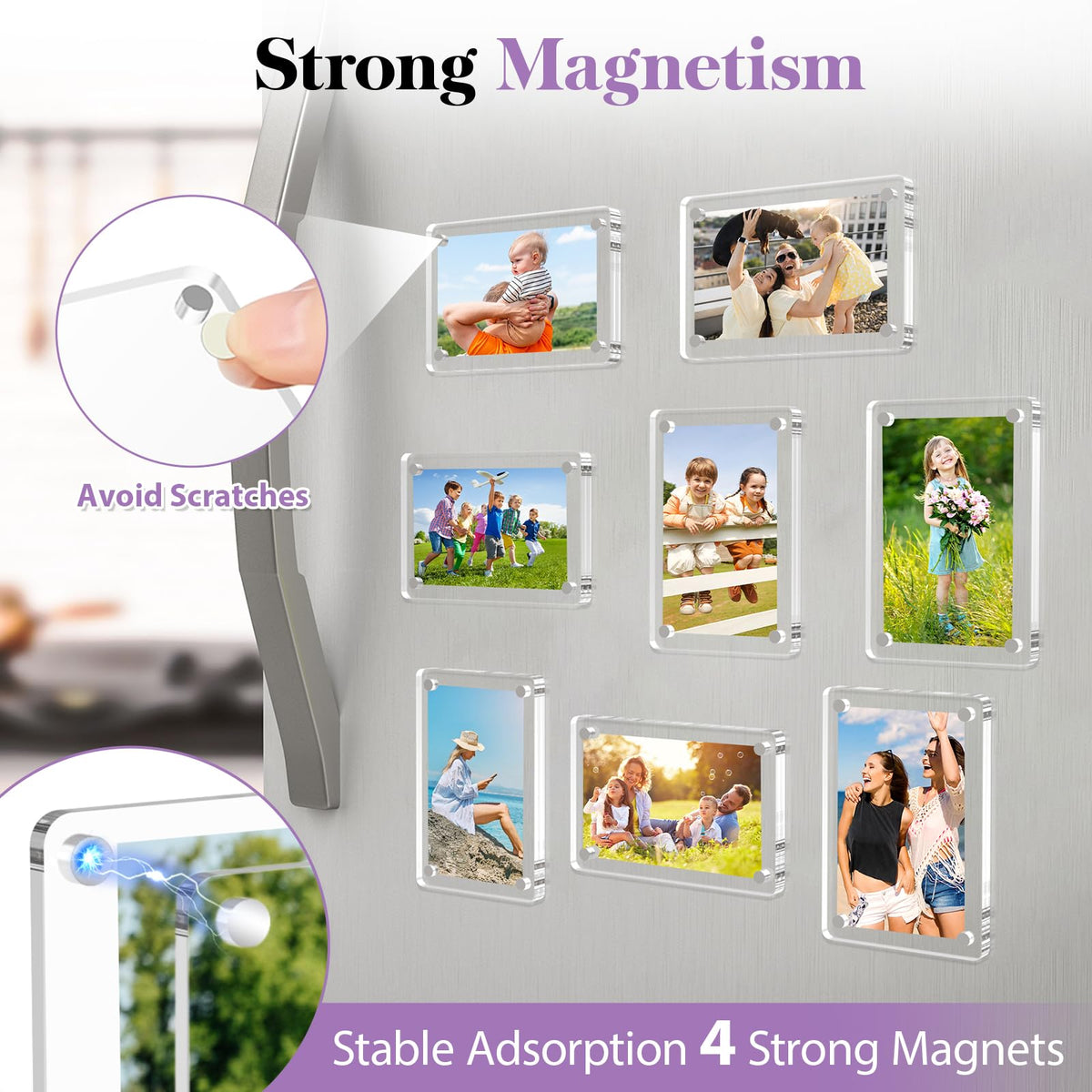 SAMYUCHO double-sided frame showcases two photos at once.