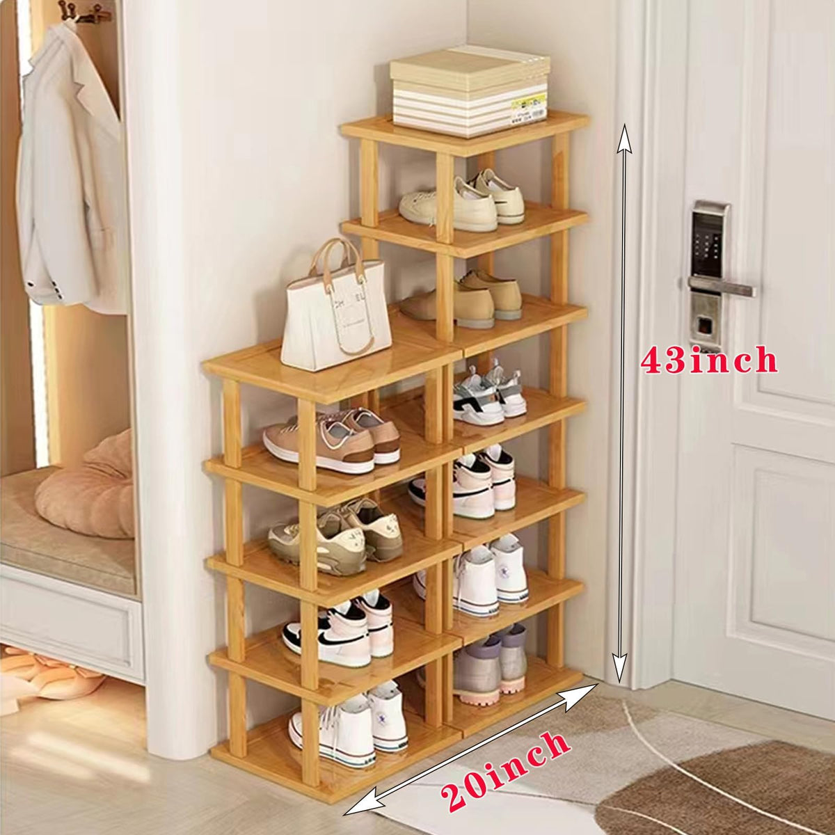 SAN HE narrow-design rack under a table in a wardrobe