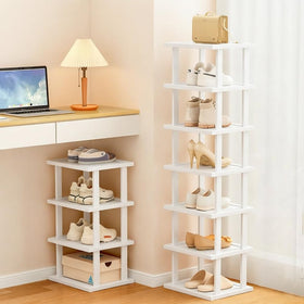 SAN HE durable bamboo material provides sturdy, sustainable shoe storage.