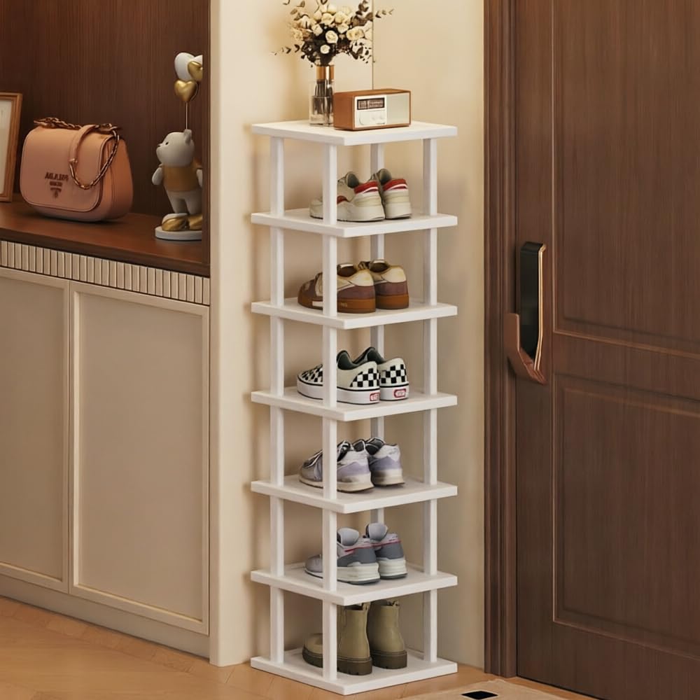 SAN HE space-saving shoe rack fits hallways and entryways without clutter.