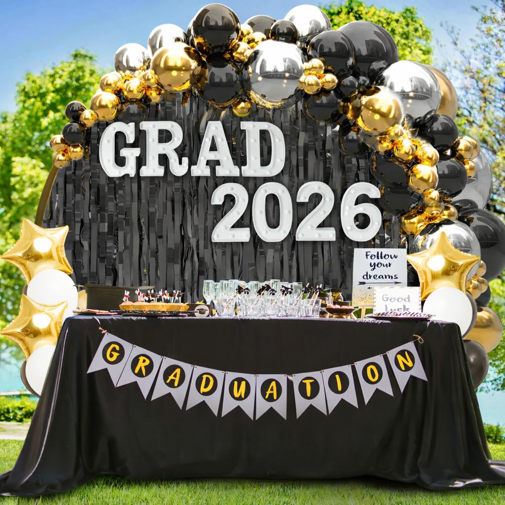 SANANT Grad 2026 LED letters packaging ready for quick setup.