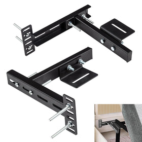 Sancunhui headboard brackets set top view for easy DIY upgrade.