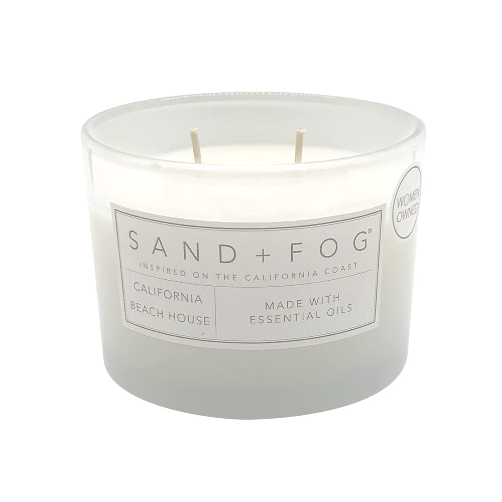 Sand + Fog lid artwork adds a stylish focal point to shelves.