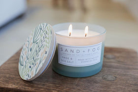 Sand + Fog Sage & Sea Salt packaging adds premium gifting appeal.