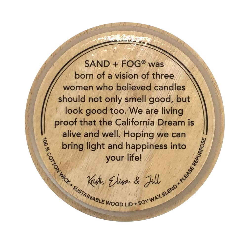 Sand + Fog Teakwood jar on display with decor for a spa-like ambiance.