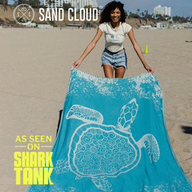 Sand Cloud 100% Organic Turkish Cotton towel offers luxurious, chemical-free comfort.