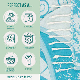 Sand Cloud fast-drying towel helps you pack quickly after swimming.