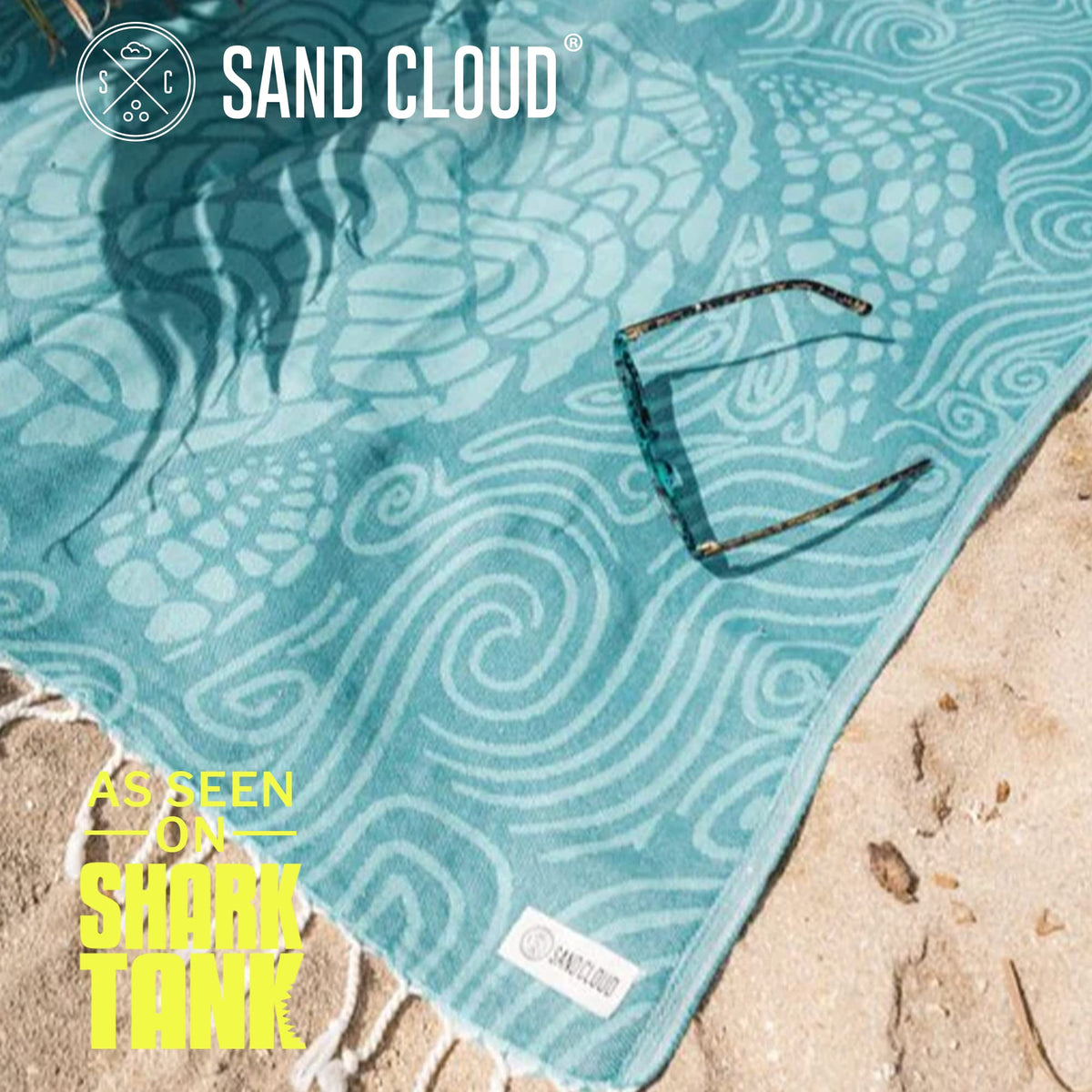 Sand Cloud towel demonstrates fast drying and sand resistance for easy beach days.