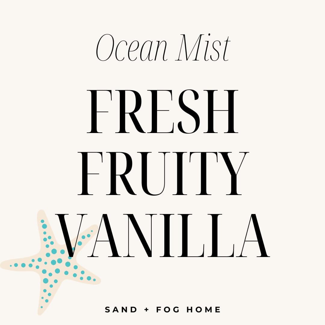 Sand + Fog Ocean Mist diffuser top notes highlighting pineapple and berries for a sunny feel