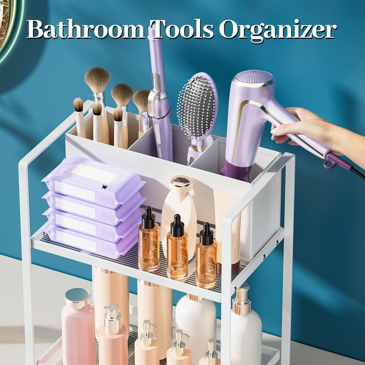 SanDream compact countertop design fits small baths while keeping tools organized.