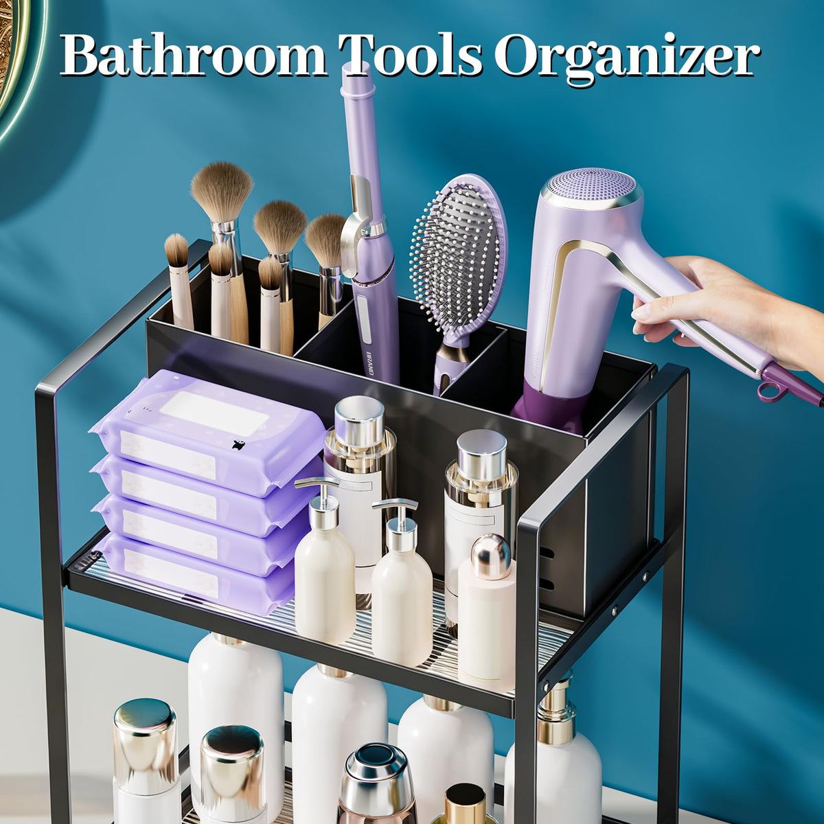 SanDream hair dryer holder keeps dryer secure and within reach