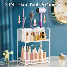 SanDream top tools area keeps curling irons and brushes within easy reach during styling.
