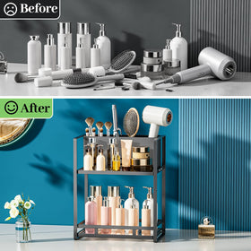 SanDream versatile vanity organizer doubles as dresser storage