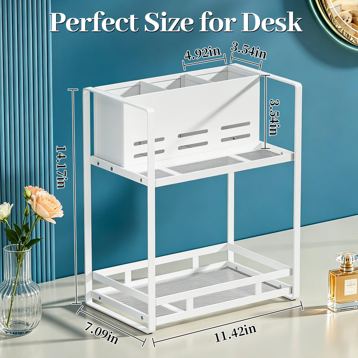 SanDream white finish delivers a clean, modern look for any vanity.