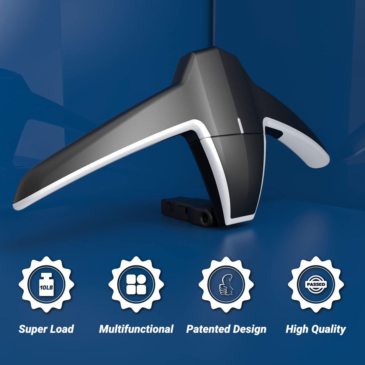 Sandure car coat hanger detachable hook reveals closet-ready versatility