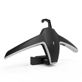Sandure car coat hanger on headrest base keeps jackets organized and wrinkle-free