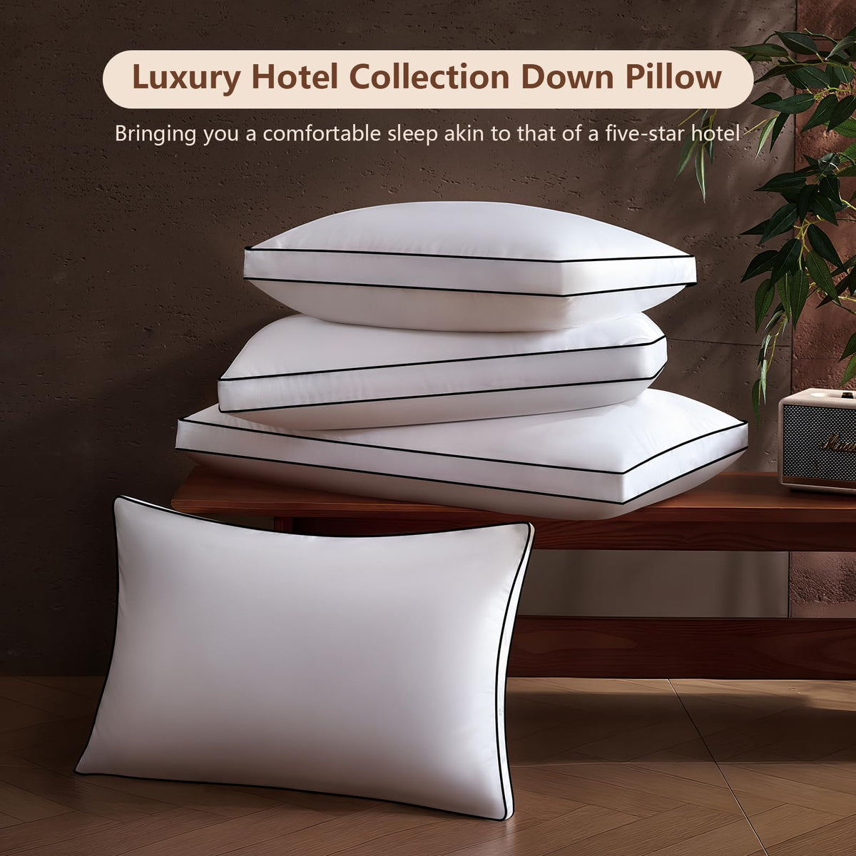 Sanivosily hotel collection pillow soft luxury for at-home sleep