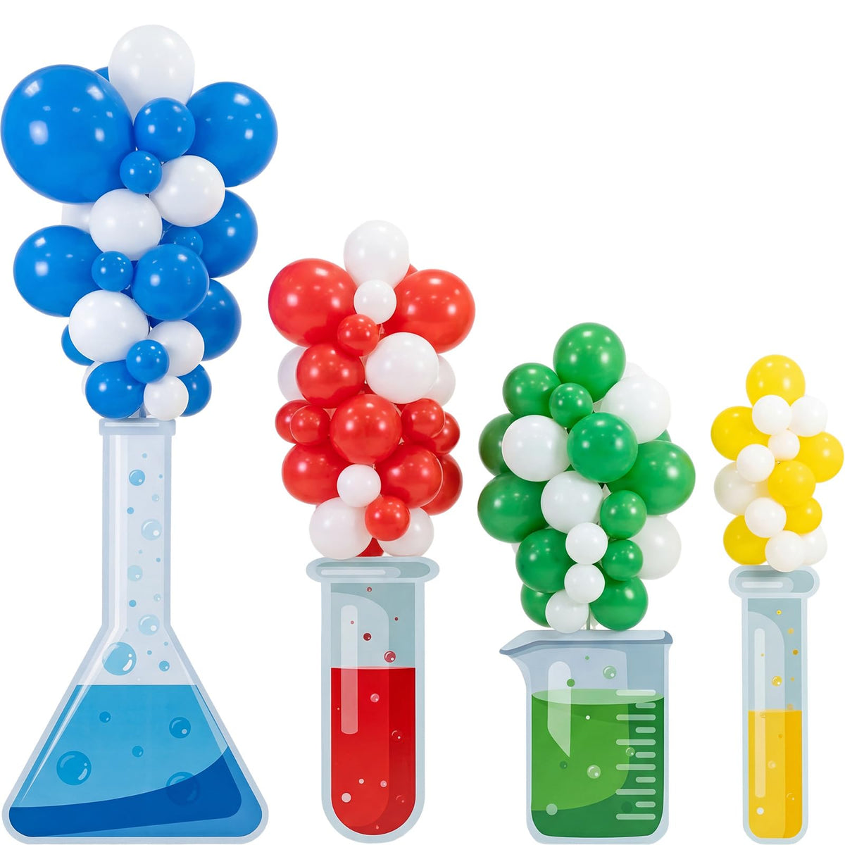 Sanwuta beaker prop adds realistic science vibes to party decor.