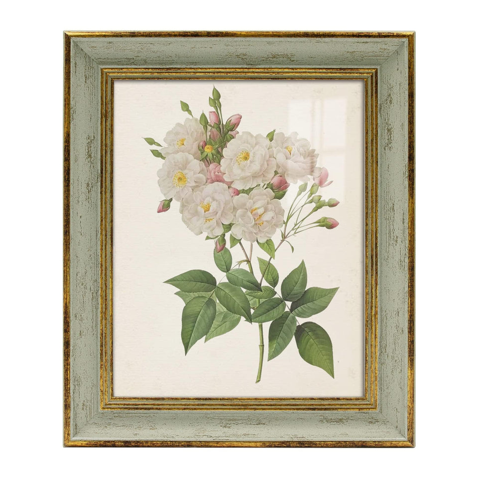 Sapowerntus 8x10 frame with golden edge enhances vintage wall decor and photo display.