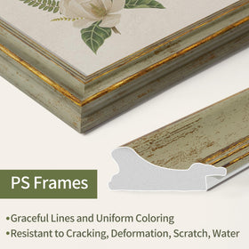 Sapowerntus acrylic front panel protects photos while keeping sharp visibility.