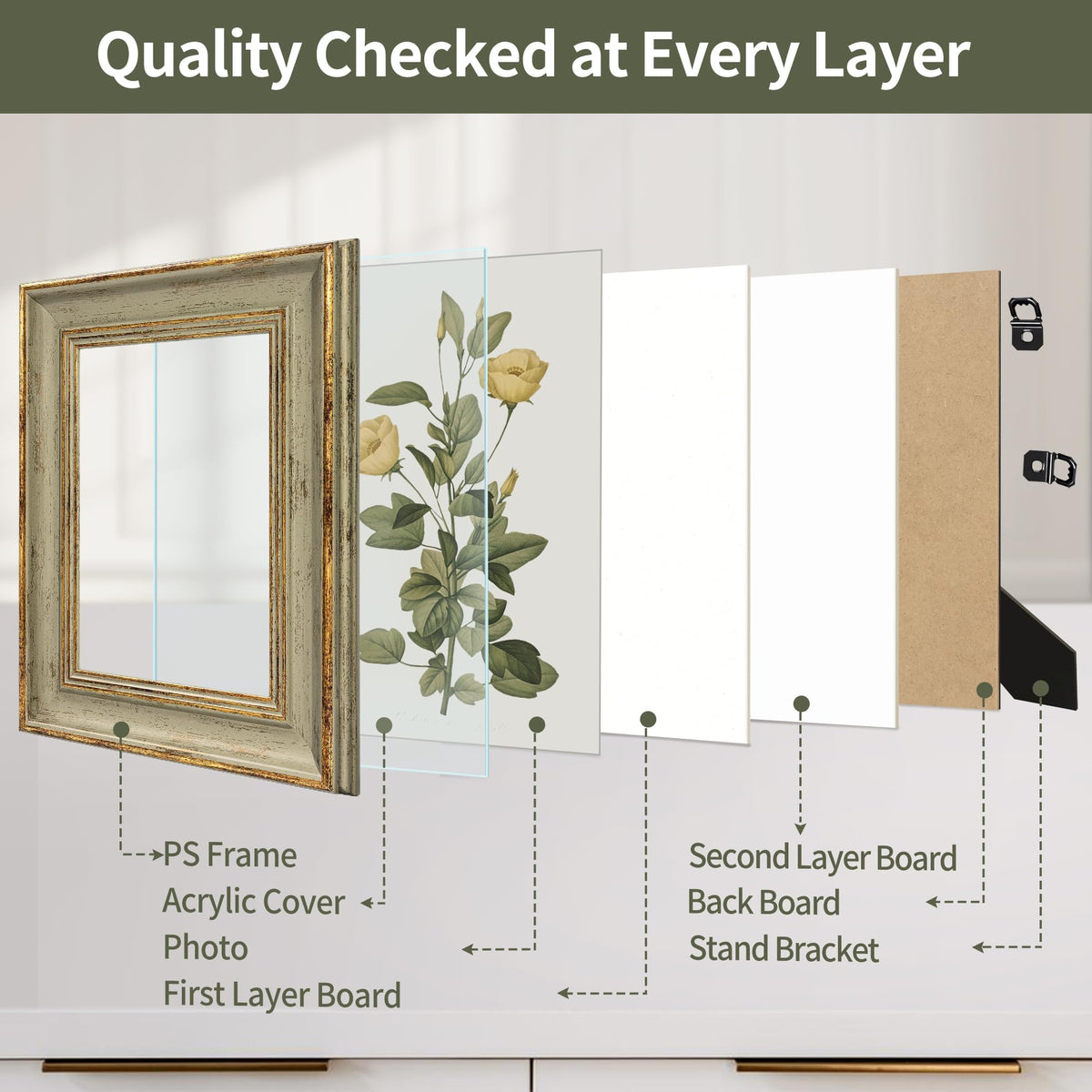 Sapowerntus vintage gold outer layer highlights textured depth for gallery-ready photos.