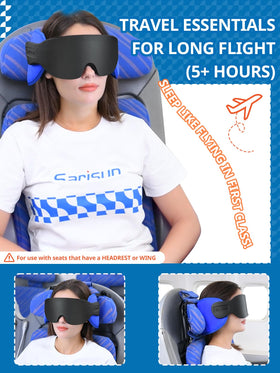 SARISUN eye mask integrated into the pillow blocks light for rest