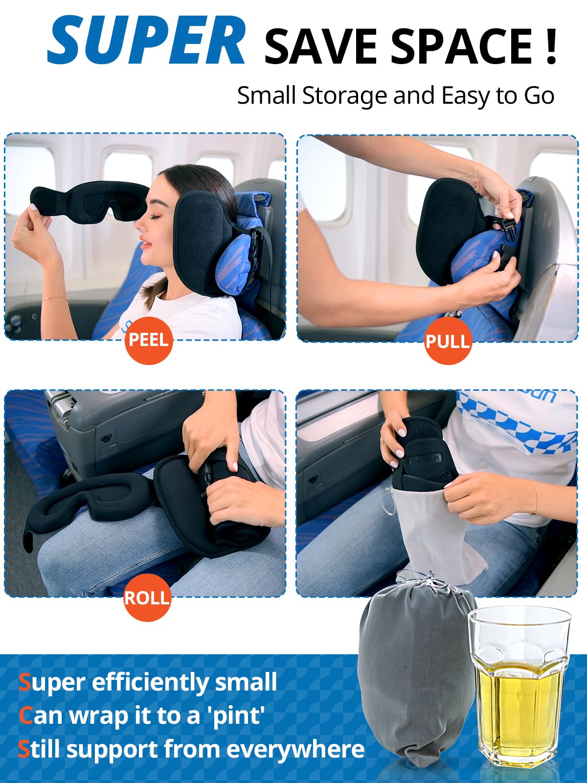 SARISUN black travel pillow presented as a versatile, gift-ready option.