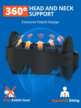 SARISUN travel pillow features height-adjustable design for personalized comfort.