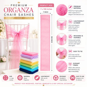 SARVAM FASHION chair decor sash in wedding setup for charming ambiance