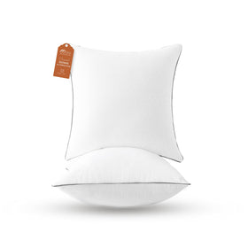 Sasttie euro pillow insert close-up texture highlighting plush down-alternative fill.
