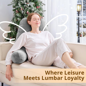 Sasttie bed and floor lounging with jumbo reading pillow
