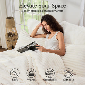 Sasttie Queen Comforter Set features dense warm fiber fill for all-season warmth