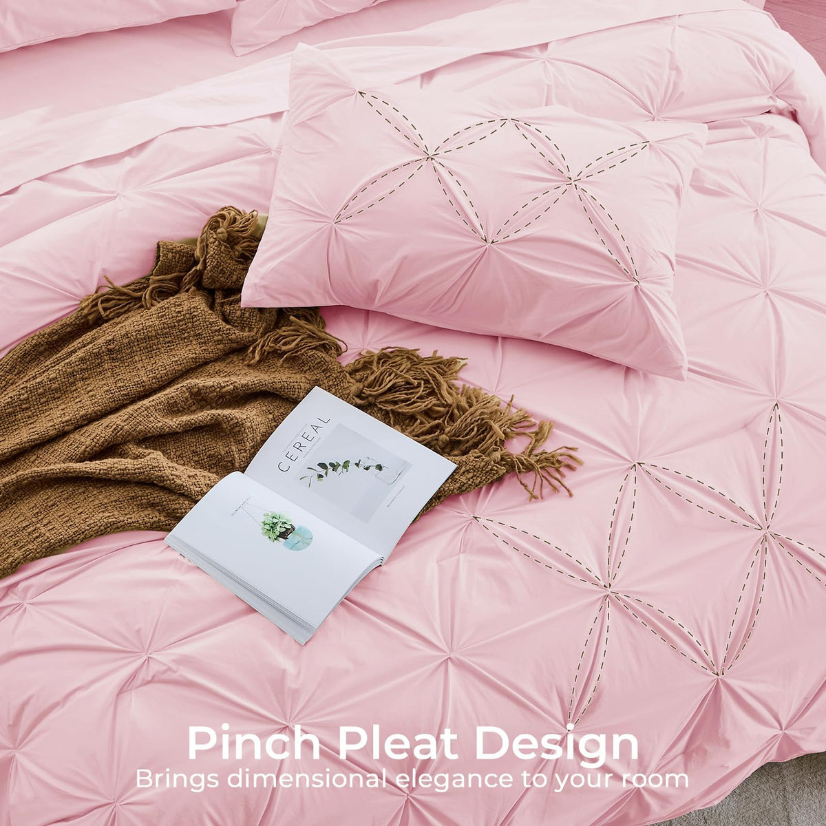 Sasttie queen fitted sheet with 14 pocket ensures snug fit