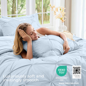 Sasttie Queen Flat Sheet 90x102 displays crisp, smooth surface for cozy sleep