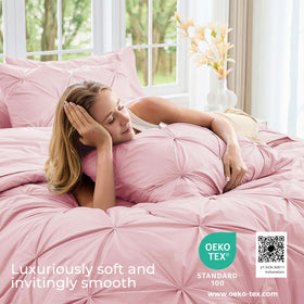 Sasttie queen flat sheet close up shows smooth microfiber for all season comfort