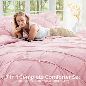 Sasttie queen pillowshams coordinate with the set for a polished look