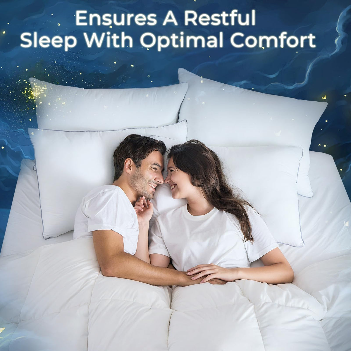 Sasttie Queen Pillow suitable for stomach sleepers with balanced softness