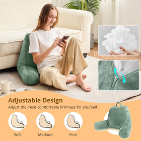 Sasttie reading pillow back support promotes neck alignment during reading