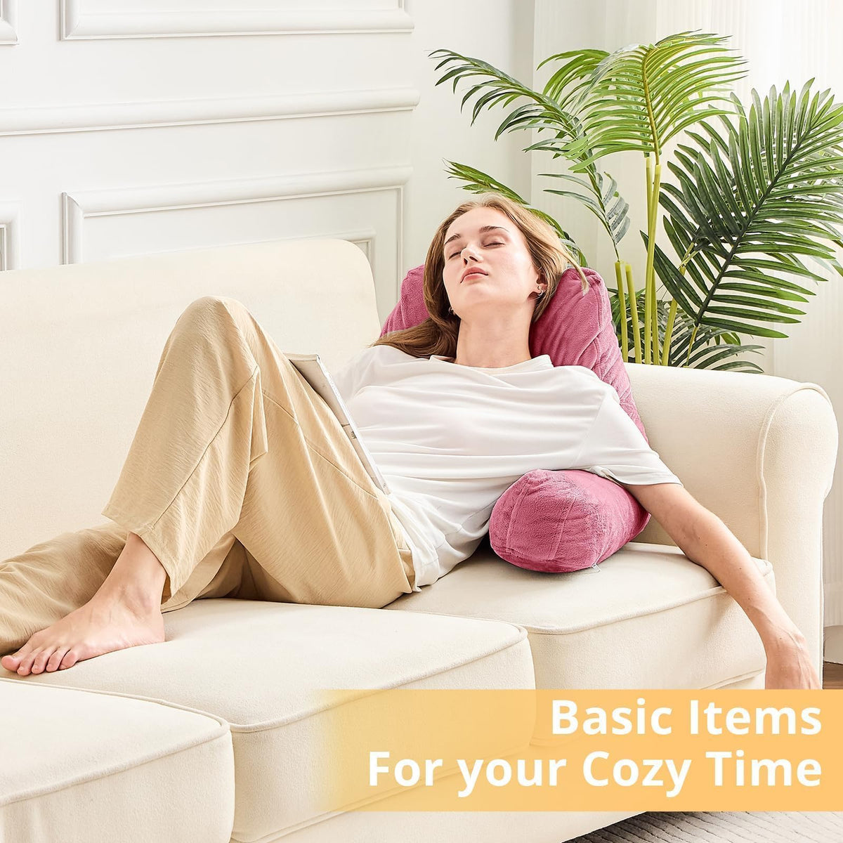 Sasttie dorm essential reading pillow for comfortable study breaks
