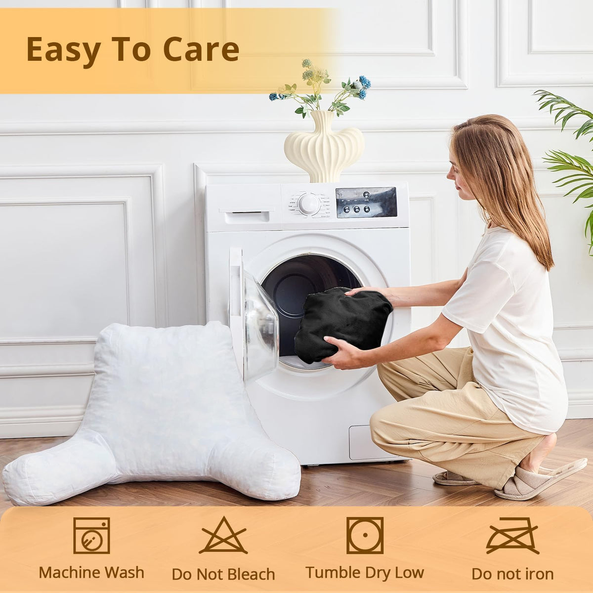 Sasttie pillow compact dorm-ready design for easy portability.