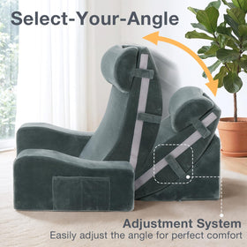 Sasttie neck-roll is detachable for customizable neck comfort during lounging