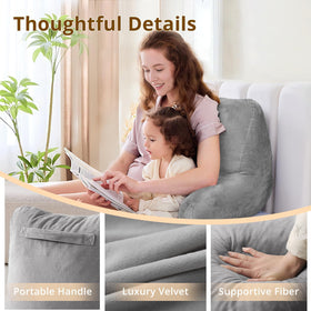 Sasttie reading pillow with removable cover for easy cleaning.