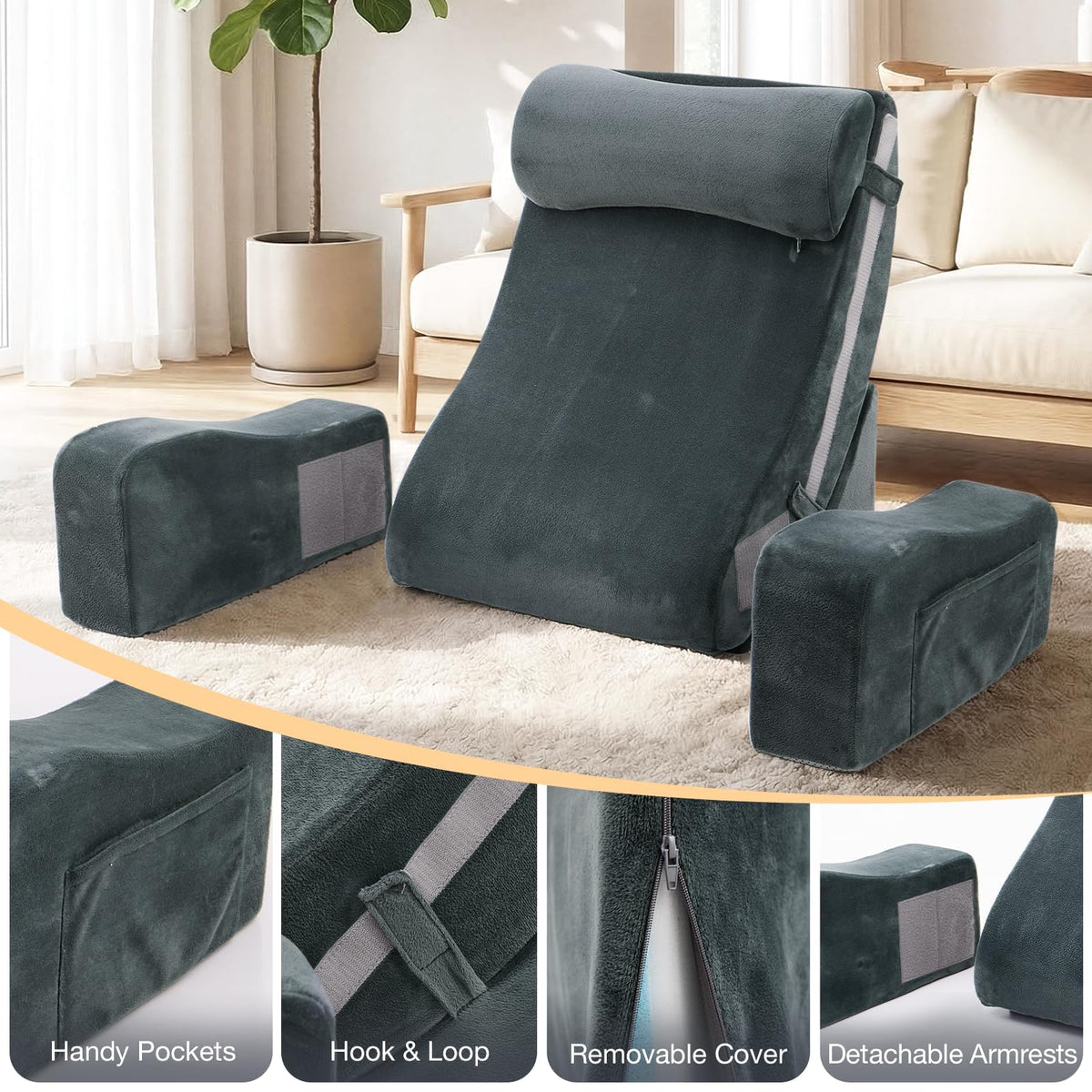Sasttie pillow ships vacuum-packed to reduce packaging and shipping waste
