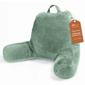 Sasttie reading pillow with velvet cover for cozy bed reading