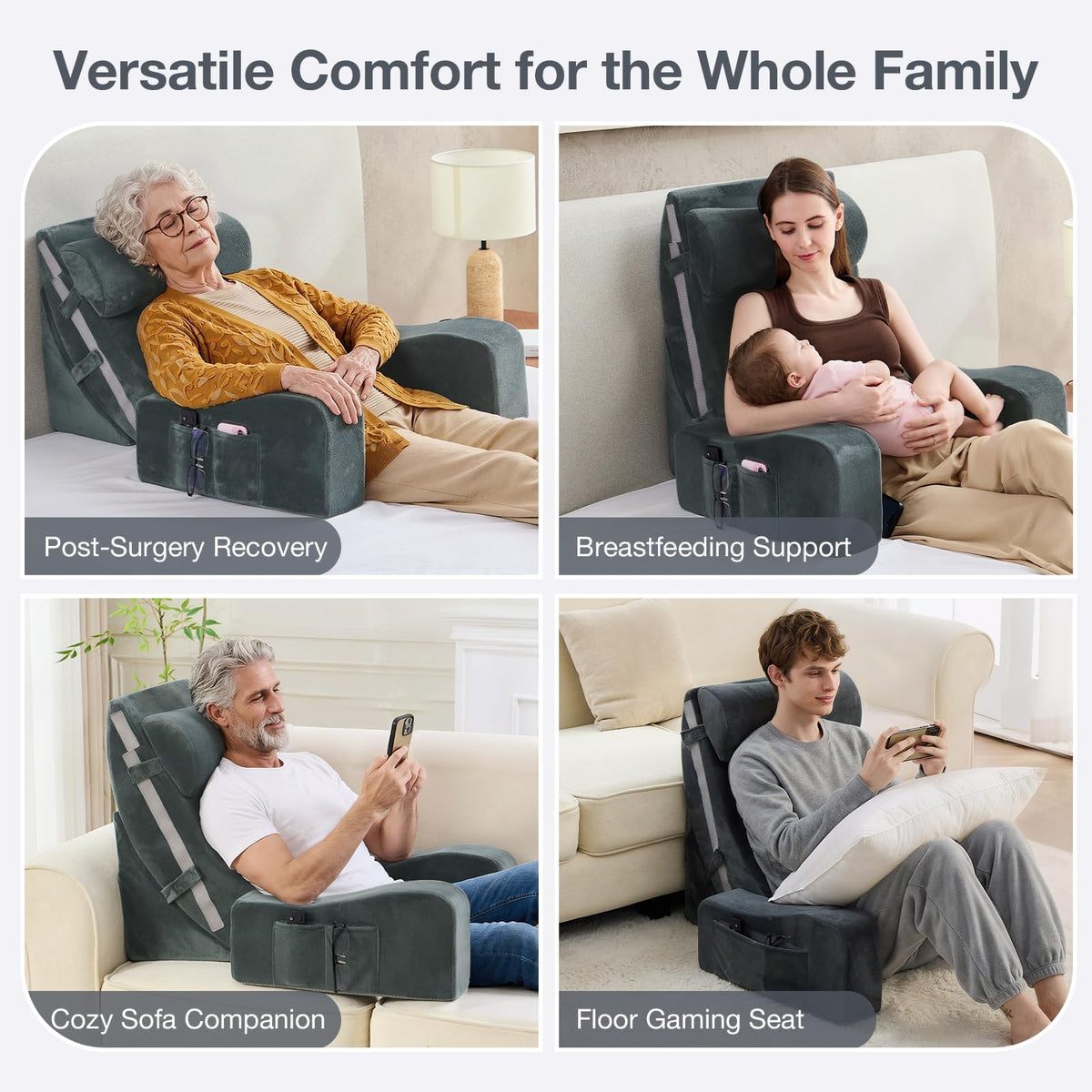 Sasttie velvet cover is soft, removable, and machine washable