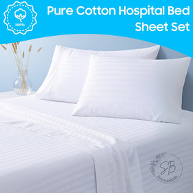 SATEEN BEDDING STORE fitted sheet 36x80 with a 6-inch pocket for secure fit.